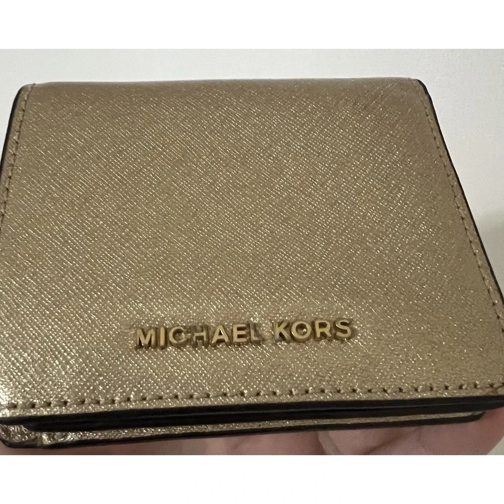 michael kors Compact wallet women Gold
